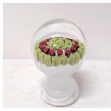 Vintage Murano Style 4 leaf clover & Red Berries