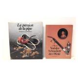 2 vintage books on pipes