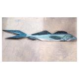 79' hand carved wooden fish