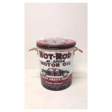 Vinyl covered Hot Rod high Speed Oil stool can