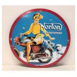 Enamel porcelain Norton Motorcycle sign