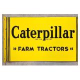 Porcelain Caterpillar Flange double sided sign