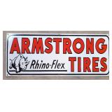 Armstrong Rhino - Flex Tires porcelain sign