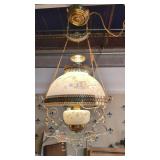 Brass & Clear Adjustable Chandelier