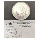 1921 Morgan Silver Dollar