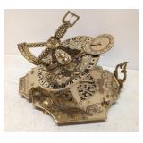 Universal Eguatorial Brass Sundial