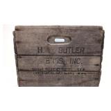 Vintage H. W. Butler bros. Shipping Crate