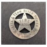 Rare ! Antique 1905 - 1922 Chattanooga & Tn River