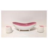 Vintage USA Shawnee Planter and candle holders