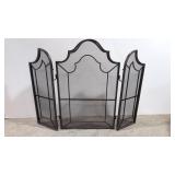 Wrought iron fireplace screen