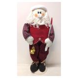Christmas folk Art Style Santa Claus