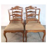 4 French Provencial dining side chairs