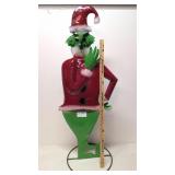 Metal Mr. Grinch yard art