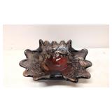 Vintage 1970s Murano Blown art glass bowl