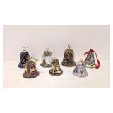 7 Cloisonne Bells - all made around year 2000