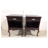 Two Mahogany side tables