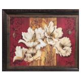 Large Floral Print on board