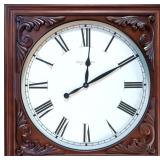 Large Smith & Ives LTD Mahogany wall clock