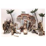 Awesome Porcelain Nativity scene set