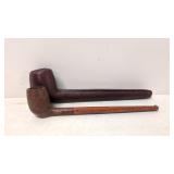 J.R.C. Smoking pipe with case