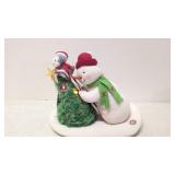 Animated Hallmark Trimming The Tree Snowman