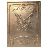Gold Color Cast Iron Fireplace Cover