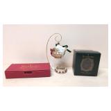 Waterford Lismore ring stand & Tea Pot ornament