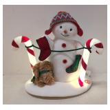 Animated Hallmark Stockings Hung with care Snowman
