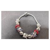 Pandora Style Costume Charm Bracelet