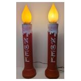 Vintage Noel Candle Blow Molds