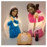 Vintage 1988 Empire 3 piece Nativity Blow Mold