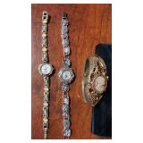 3 Vintage Watches with cameos