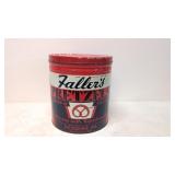 Vintage Faller's Pretzels tin