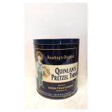 Vintage Quinlan's Pretzel Thins Advertising tin