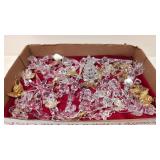 45 Acrylic and plastic Christmas ornaments