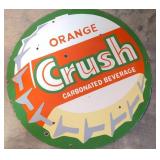 Porcelain Orange Crush Sign