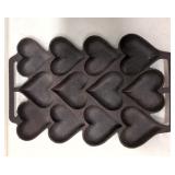 Cast Iron heart 12 hole Chocolaate pan