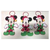 3 Mickey and Minnie mouse hanging Decor