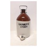 Antique Gaymer's Cyder Jug with spigot