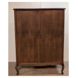 1940's Walnut 2 Door Wardrobe