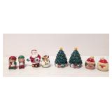 4 sets vintage Christmas salt & Pepper shakers