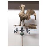 Big Copper Rooster Weather Vane