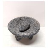8' old Authentic Mexican lava Stone Mortar pestal