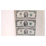 (3) $2 bills
