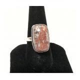 .925 Jasper Gemstone ring