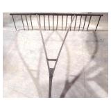 large Primitive wooden Straw / hay rake