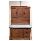 Antique Oak Sellers Kitchen cabinet