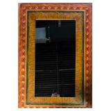 Hand painted framed mirror