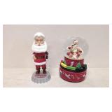 Coca Cola Snow Globe and Santa Bobble head