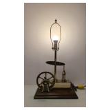 Brass Steam Engine Table Lamp